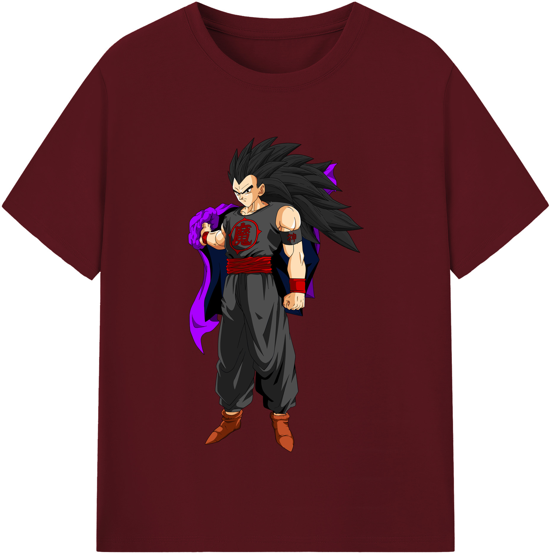 （画像用） ドラゴンボール ベジータ四世（Bejīta Yonsei）DRAGON BALL Vegeta IV 綿100％半袖Tシャツ（フロントプリント）
